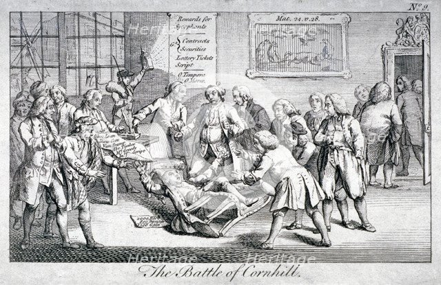'The Battle of Cornhill', 1769. Artist: Anon