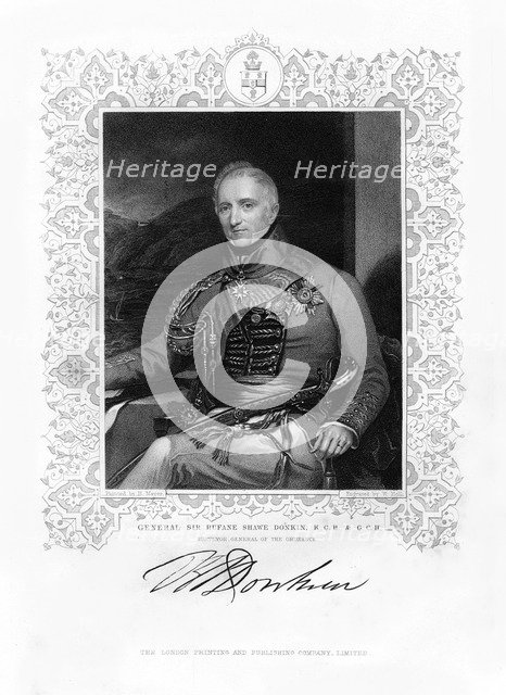 Sir Rufane Shaw Donkin, British soldier, 19th century.Artist: W Holl