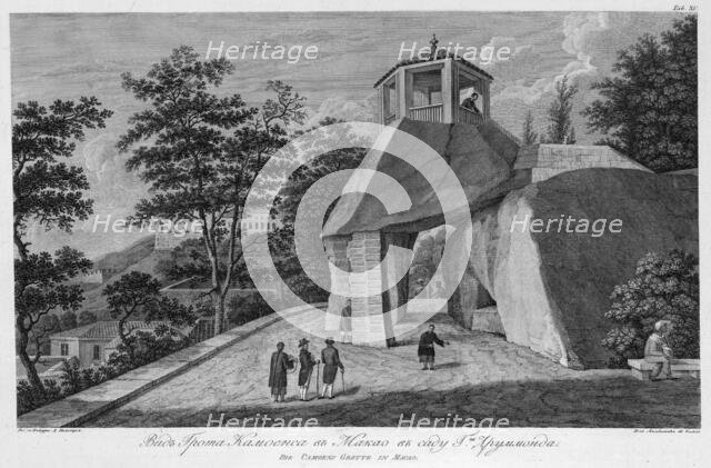 View of the Camoes Grotto in Mr. Drummond's Garden, 1813. Creator: Ivan Vasil'evich Chesky.
