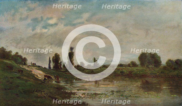 The Drinking Place, c1827-1878, (1906-7). Artist: Charles-Francois Daubigny