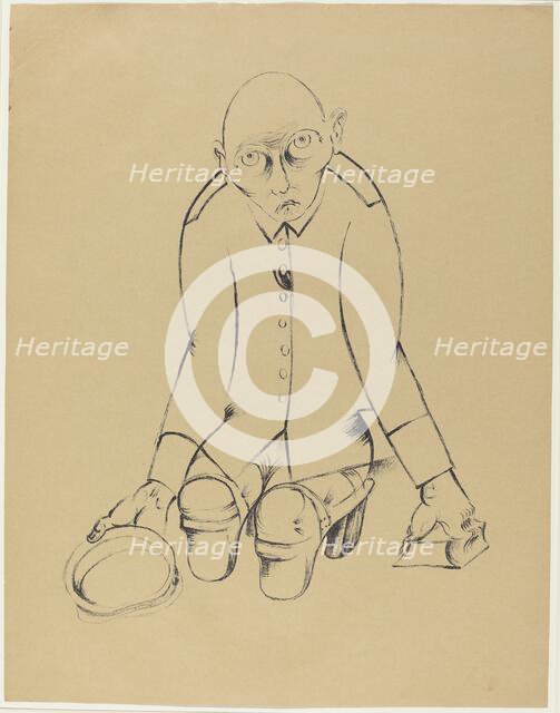 Der Ernährer (The Bread Winner), 1920. Creator: Heinrich Hoerle.