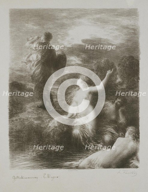 The Twilight of the Gods. Siegfried and the Daughters of the Rhine.