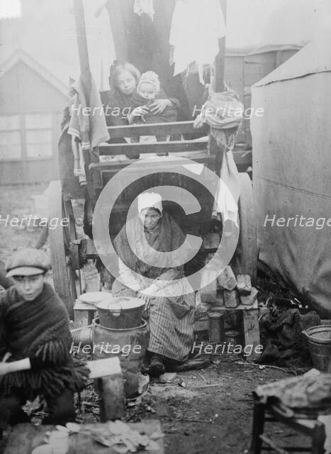 Belgian Refugees, at Bergen-op-zoom, between c1914 and c1915. Creator: Bain News Service.