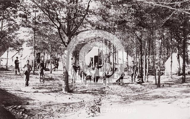 Convalescent Camp near Alexandria, 1861-65. Creator: Unknown.