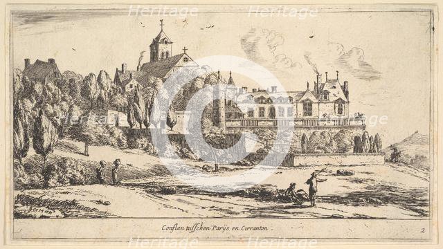 View of Conflans, 17th century. Creator: Reinier Zeeman.