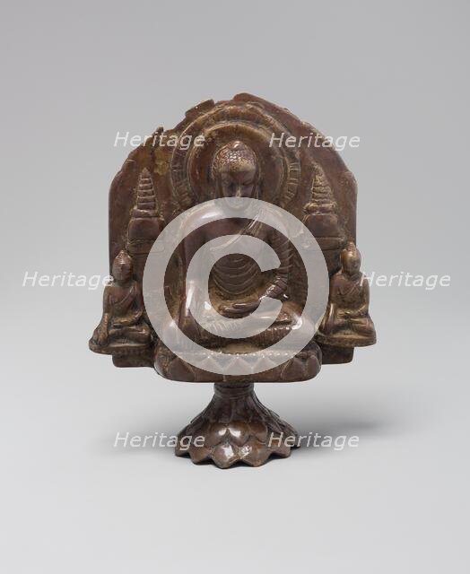 Buddha Calling the Earth to Witness (Bhumisparshamudra), Pala period, 8th/10th century. Creator: Unknown.