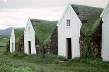 Glaumber Viking Farm, alleged home of Thorfinn Karlsefni. Artist: Unknown