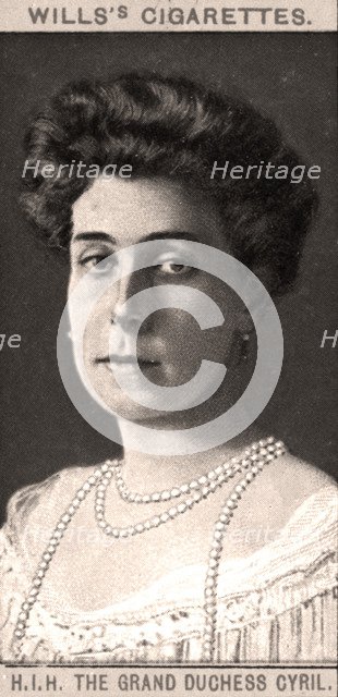 H.I.H The Grand Duchess Cyril, 1908.Artist: WD & HO Wills
