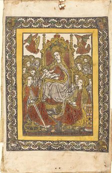 The Madonna Enthroned with Eighteen Holy Women, c. 1480/1490. Creator: Unknown.