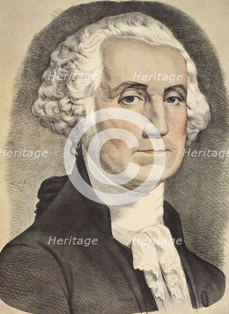 G. Washington, pub. 1865, Currier & Ives (Colour Lithograph)