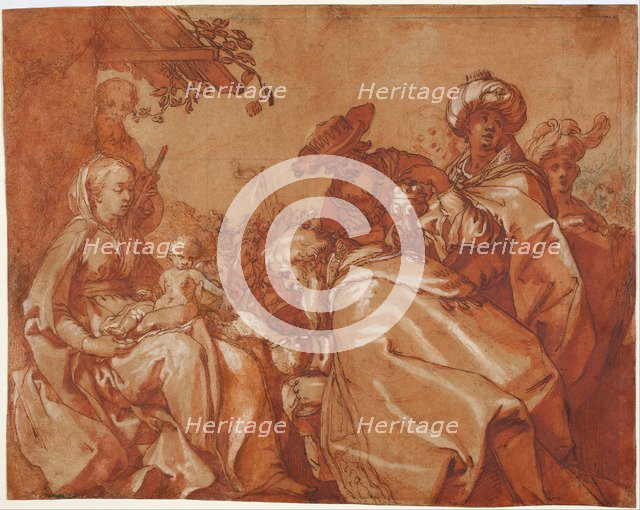 The Adoration of the Magi, 1624. Artist: Bloemaert, Abraham (1566-1651)