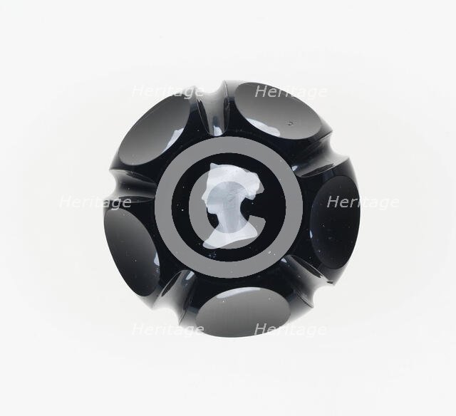 Paperweight, Clichy, c. 1851. Creator: Clichy Glassworks.