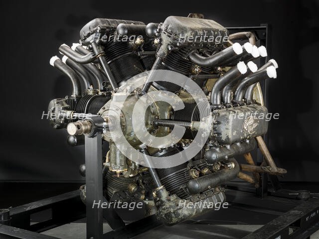 Curtiss Chieftain H-1640, Radial 12 Engine, ca. 1928. Creator: Curtiss Aeroplane and Motor Company.