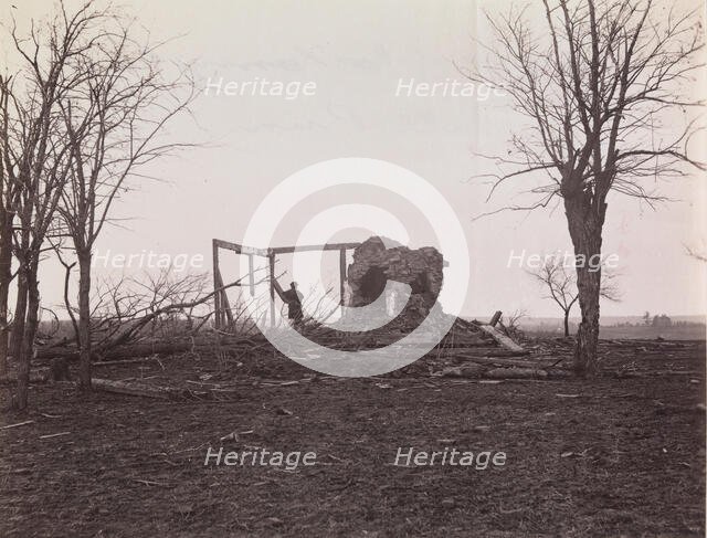Ruins of Mrs. Henry's House, Battlefield of Bull Run, March 1862. Creator: George N. Barnard.