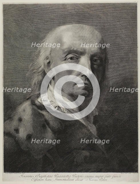 Portrait of the Painter Giovanni Battista Piazzetta, c.1750. Creator: Giovanni Marco Pitteri.