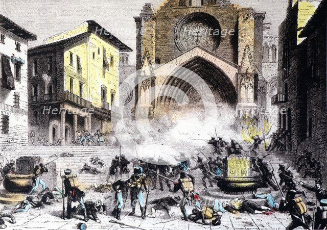 Independence War, siege and capture of the city of Tarragona by French troops (28 Jun. 1811).