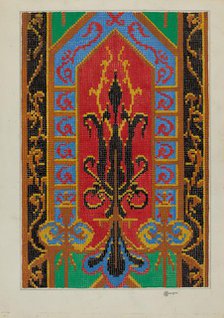 Needlepoint Tapestry, c. 1936. Creator: Cornelius Christoffels.