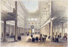 Royal Exchange (3rd) interior, London, 1840. Artist: George Belton Moore