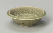 Basin with Stylized Flowers and Sickle-leaf Scrolls, Southern Song or Yuan dynasty , c13th/14th cent Creator: Unknown.