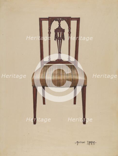 Side Chair, 1936. Creator: Michael Trekur.