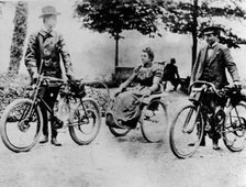 The Marquis Carcano and Carlo Maserati at Anzano del Parco, 1898. Artist: Unknown