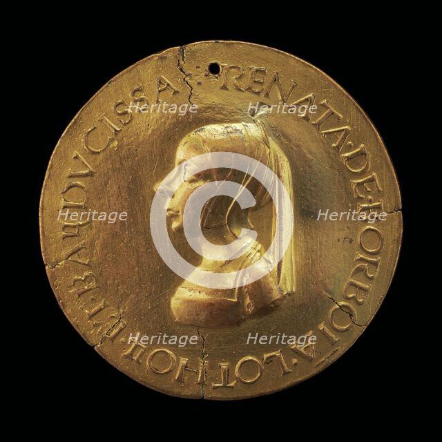 Renée de Bourbon, died 1539, Wife of Antoine, Duke of Lorraine and Bar[reverse], early 16th century. Creator: Unknown.