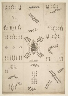 Various figures of horse ballet, 1652. Creator: Stefano della Bella.