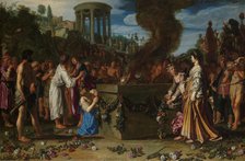 Orestes and Pylades Disputing at the Altar, 1614. Creator: Pieter Lastman.