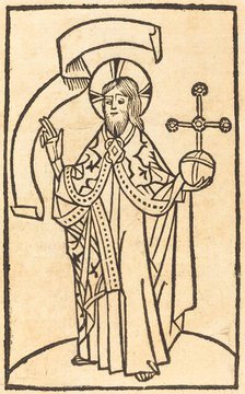 Christ as Salvator Mundi, c. 1475. Creator: Unknown.