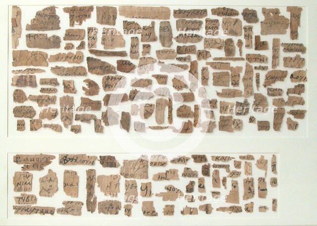 Papyri Fragments, Coptic, 7th century. Creator: Unknown.