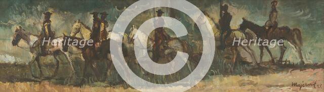 Riders, 1943. Creator: Cyprian Majernik.