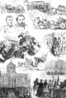 Sketches at the Liverpool Election, 1880. Creator: Unknown.