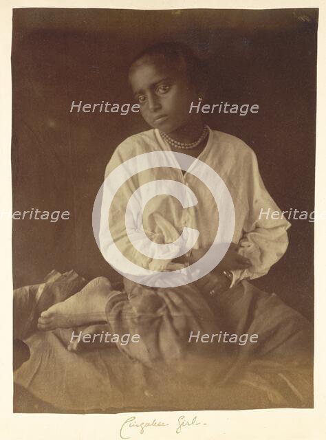 Girl, Ceylon, 1875-1879. Creator: Julia Margaret Cameron.