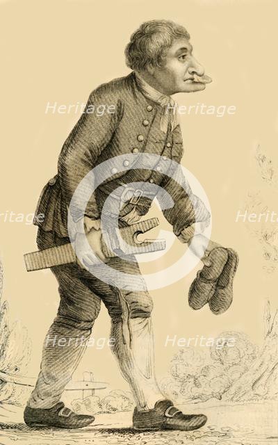 'Old Boots, A well known character at Rippon in Yorkshire', 1821. Creator: Robert Cooper.