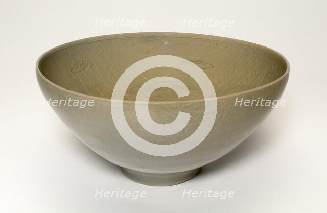 Bowl with Phoenix, Korea, Goryeo dynasty (918-1392), early 12th century. Creator: Unknown.