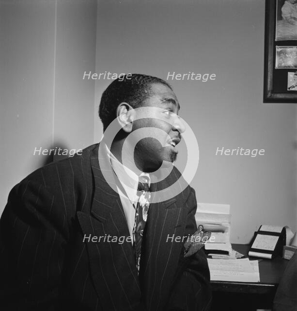 Portrait of Tyree Glenn, New York, N.Y.(?), ca. July 1947. Creator: William Paul Gottlieb.