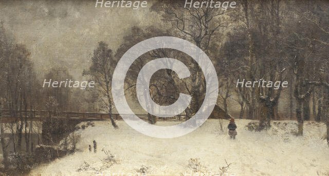 Landscape at Skedevi, 1880. Creator: Oscar Torna.