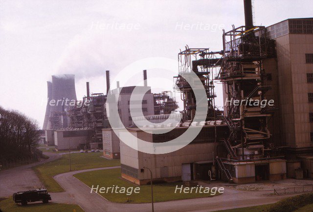 Calder Hall Nuclear Power Station, Cumberland, UK, 20th century.  Artist: CM Dixon.