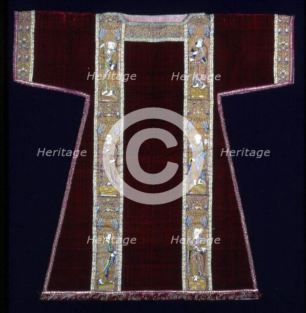 Dalmatic with Orphrey Bands, Italy, 19th century. Creator: Unknown.