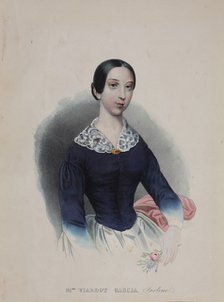 Portrait of the singer and composer Pauline Viardot (1821-1910), 1840s.