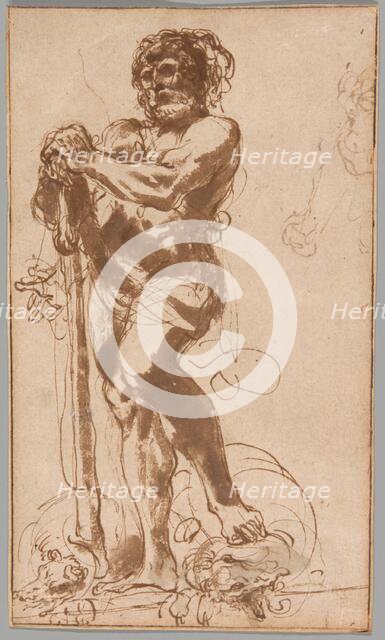 The Triumphant Hercules with the Vanquished Hydra, c. 1618. Creator: Guercino.