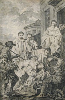 San Bendetto resuscita un fanciullo, 18th century. Creator: Pierre Subleyras.