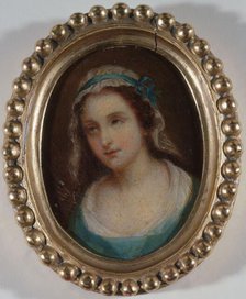 Portrait said to be of Charlotte Corday (1768-1793), between 1788 and 1798. Creator: Unknown.
