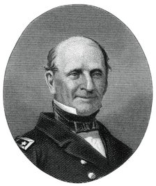 Silas Horton Stringham, admiral in the United States Navy, 1862-1867.Artist: J Rogers