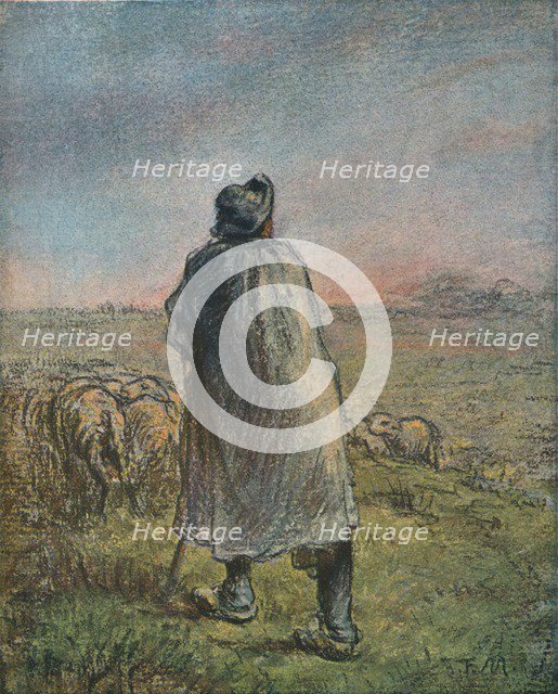 'The Shepherd', 19th century. Artist: Jean Francois Millet.