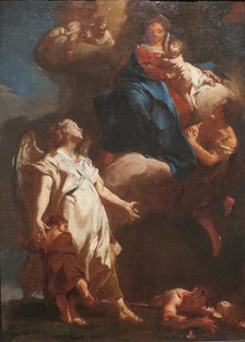 The Virgin Appearing to the Guardian Angel, between c1717 and c1718. Creator: Giovanni Battista Piazzetta.