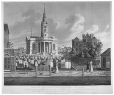 View of St Paul's Church, Deptford, London, 1822.                                            Artist: Matthew Dubourg