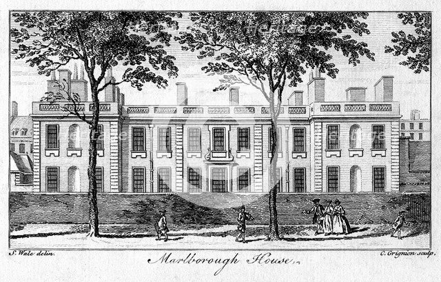 Marlborough House, London.Artist: Charles Grignion