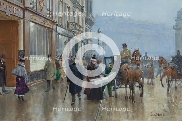 La Maison Doucet, Paris. Creator: Béraud, Jean (1849-1936).