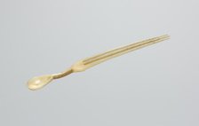 Snuff Spoon/Comb, late 1800s. Creator: Unknown.